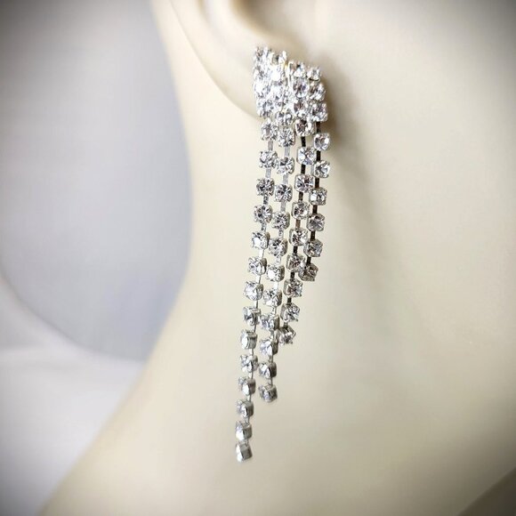Rhinestone Earrings for the Minimalist - Picture 1 of 13